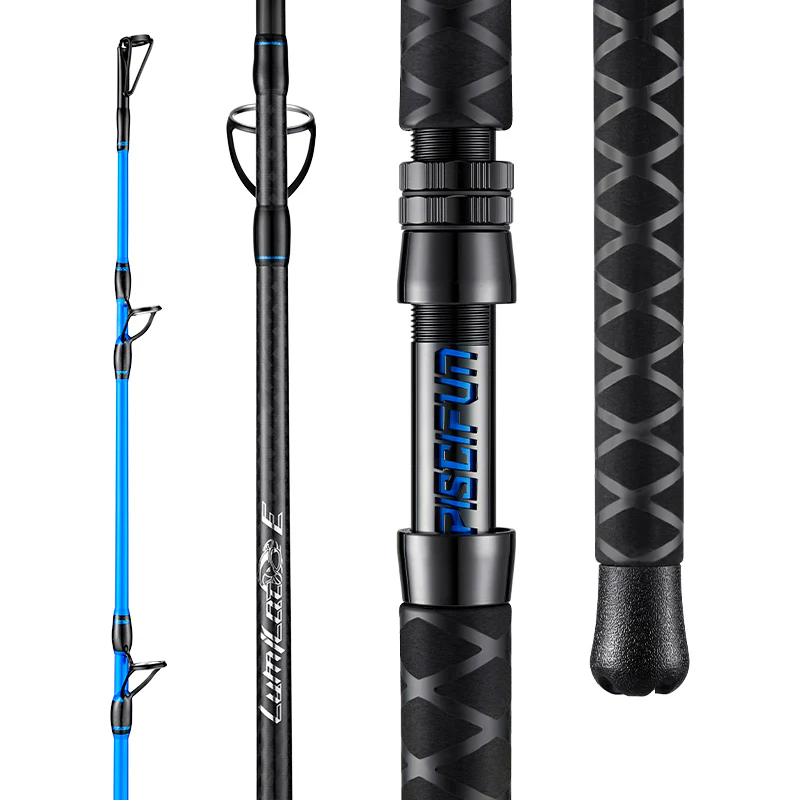 PISCIFUN® Lumicat E Catfish Rods 1 or 2-Piece Casting Rod or Spinning Rod - Image 16