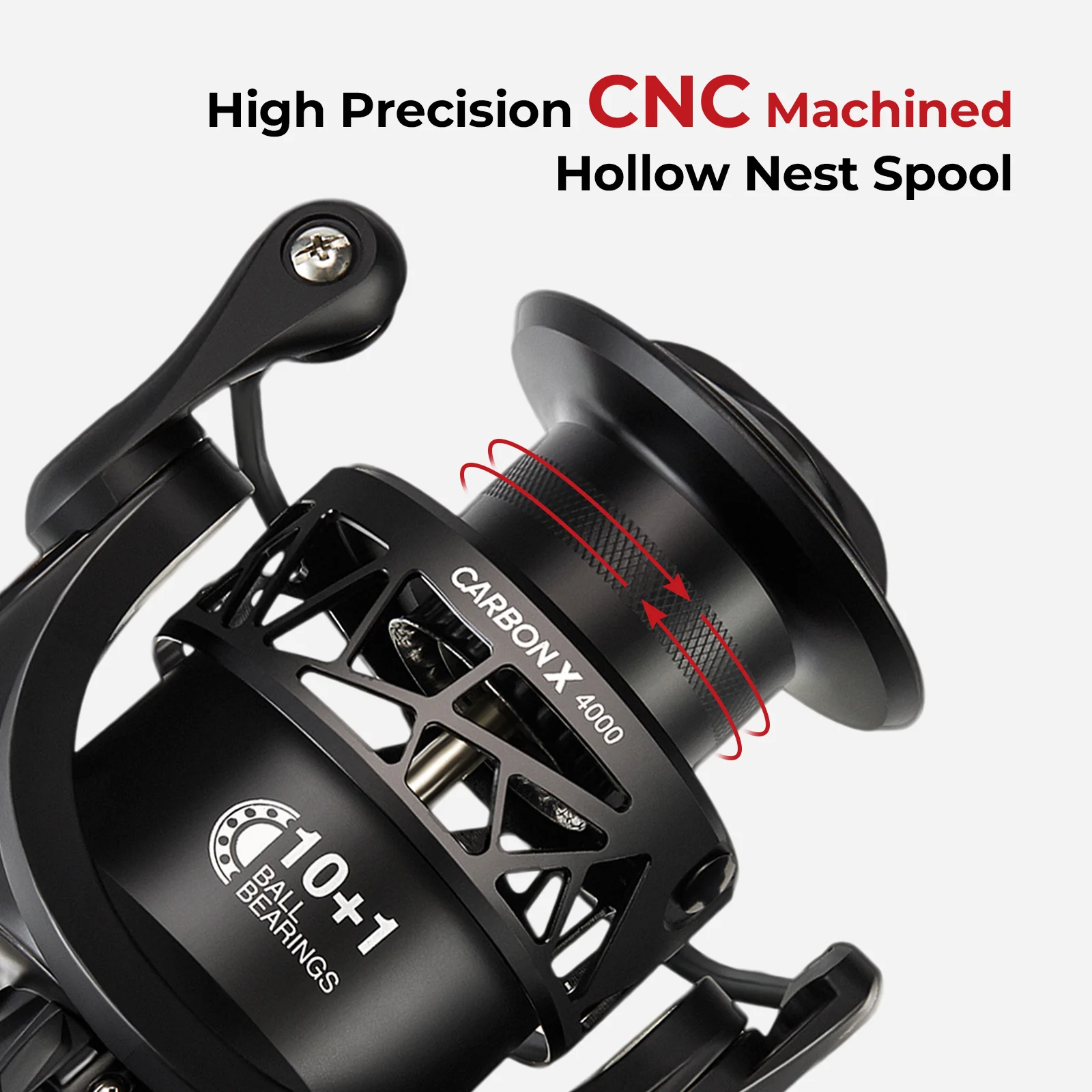 Piscifun® Carbon X Spinning Reel Size 500 1000 for Ice Fishing - Image 11