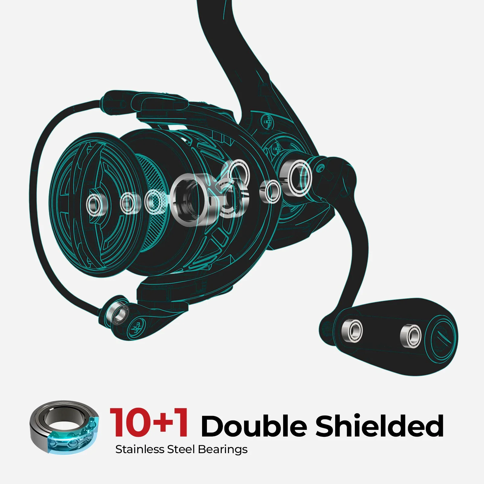 Piscifun® Carbon X II Spinning Reels & Carbon R1 Spinning Rod Combo - Image 12