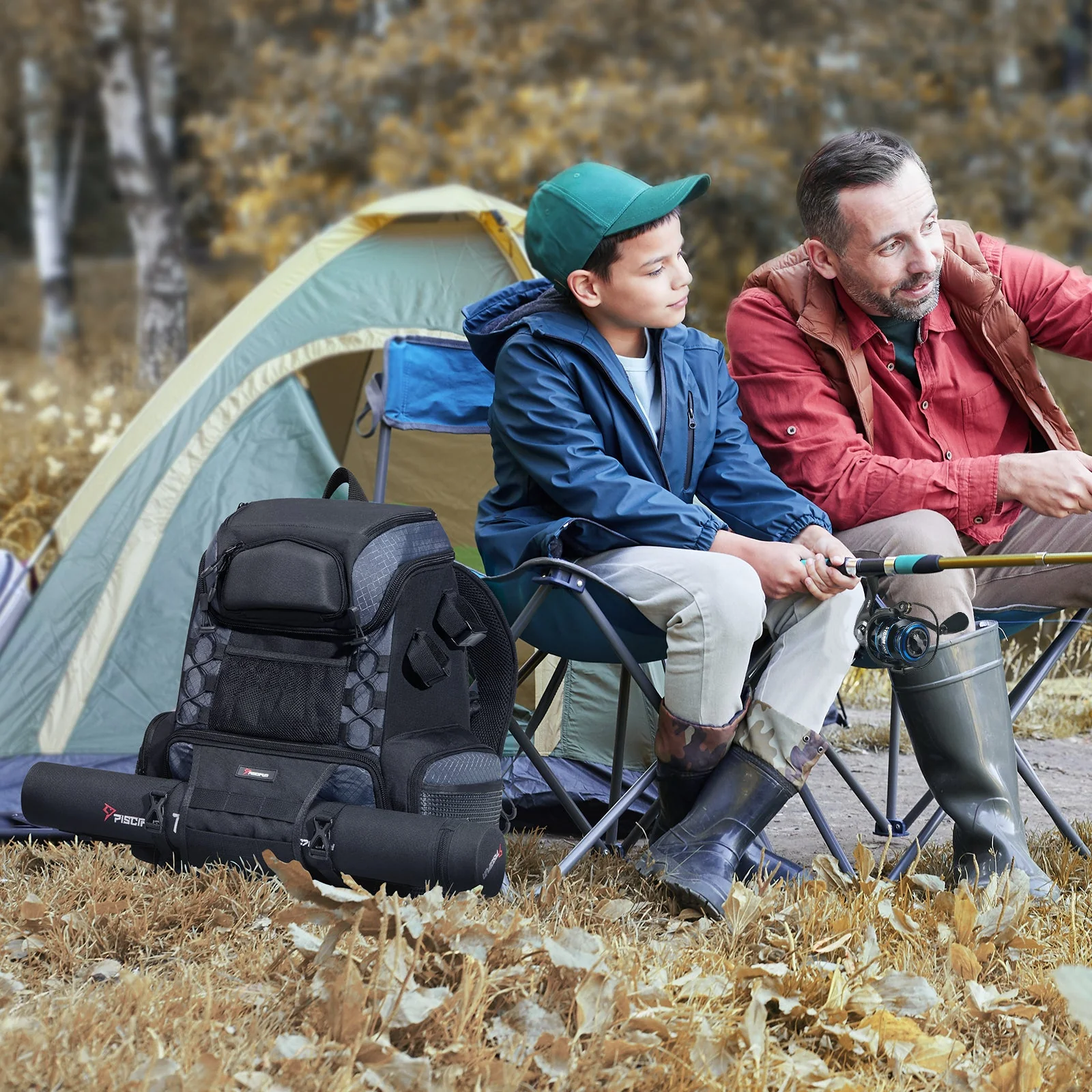 Flash Sale Piscifun Fishing Tackle Backpack Large Fishing Storage Bag With 4 Boxes - Image 9