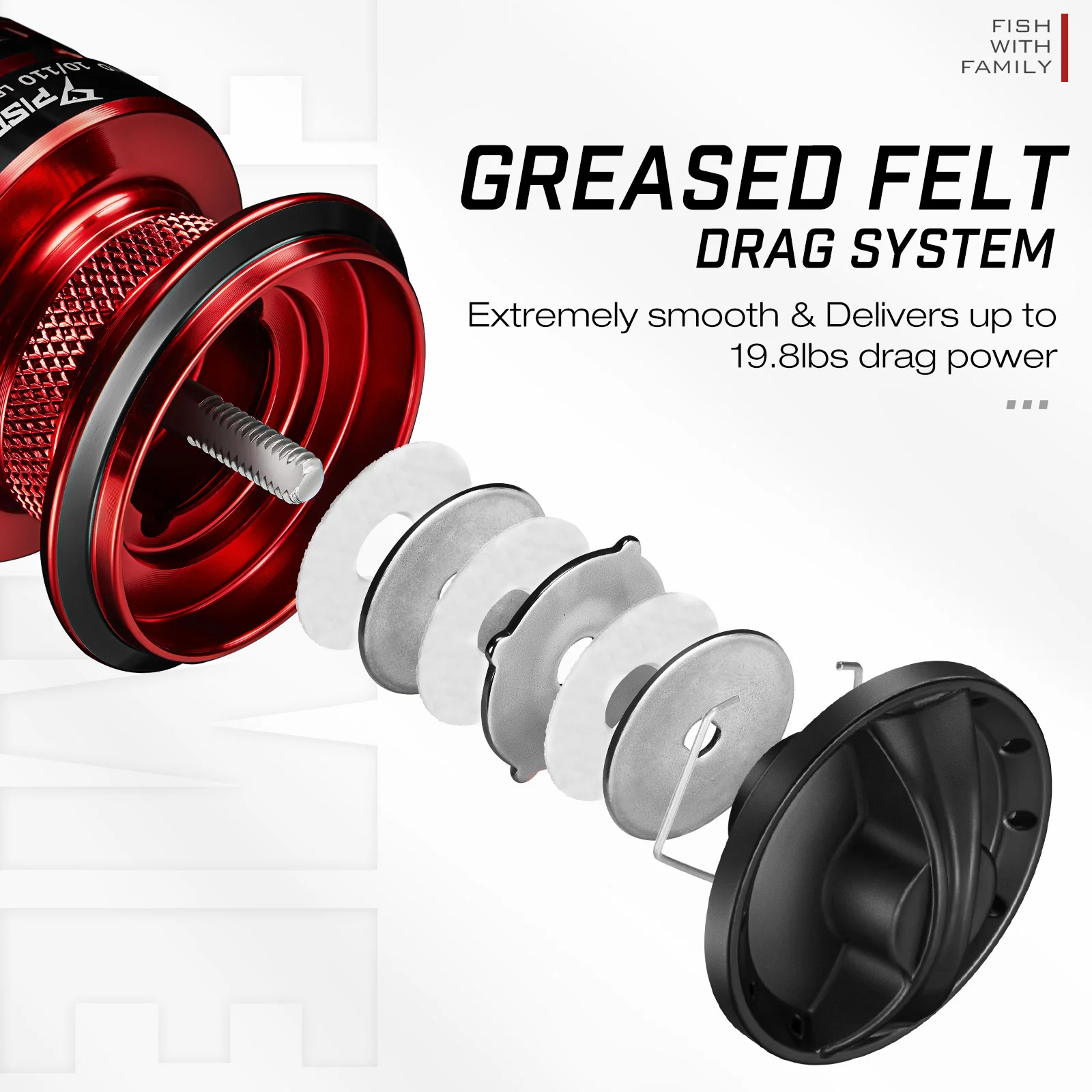 Piscifun® Flame Spinning Reel Red Fishing Reel - Image 3