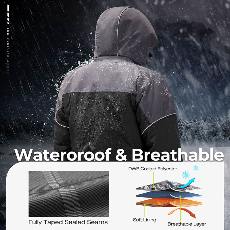 Piscifun Ice Fishing Insulated Jacket Waterproof - Image 3