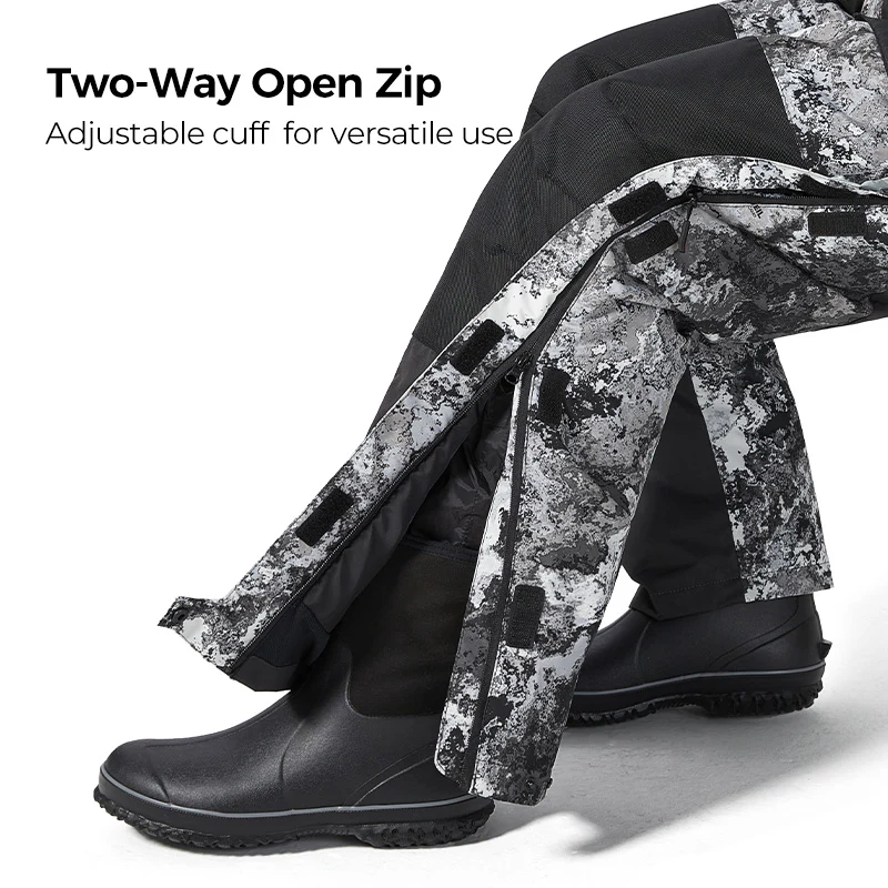 Piscifun Ice Fishing Suits, Insulated Jacket & Bibs Waterproof With Flotation Technology - Image 11