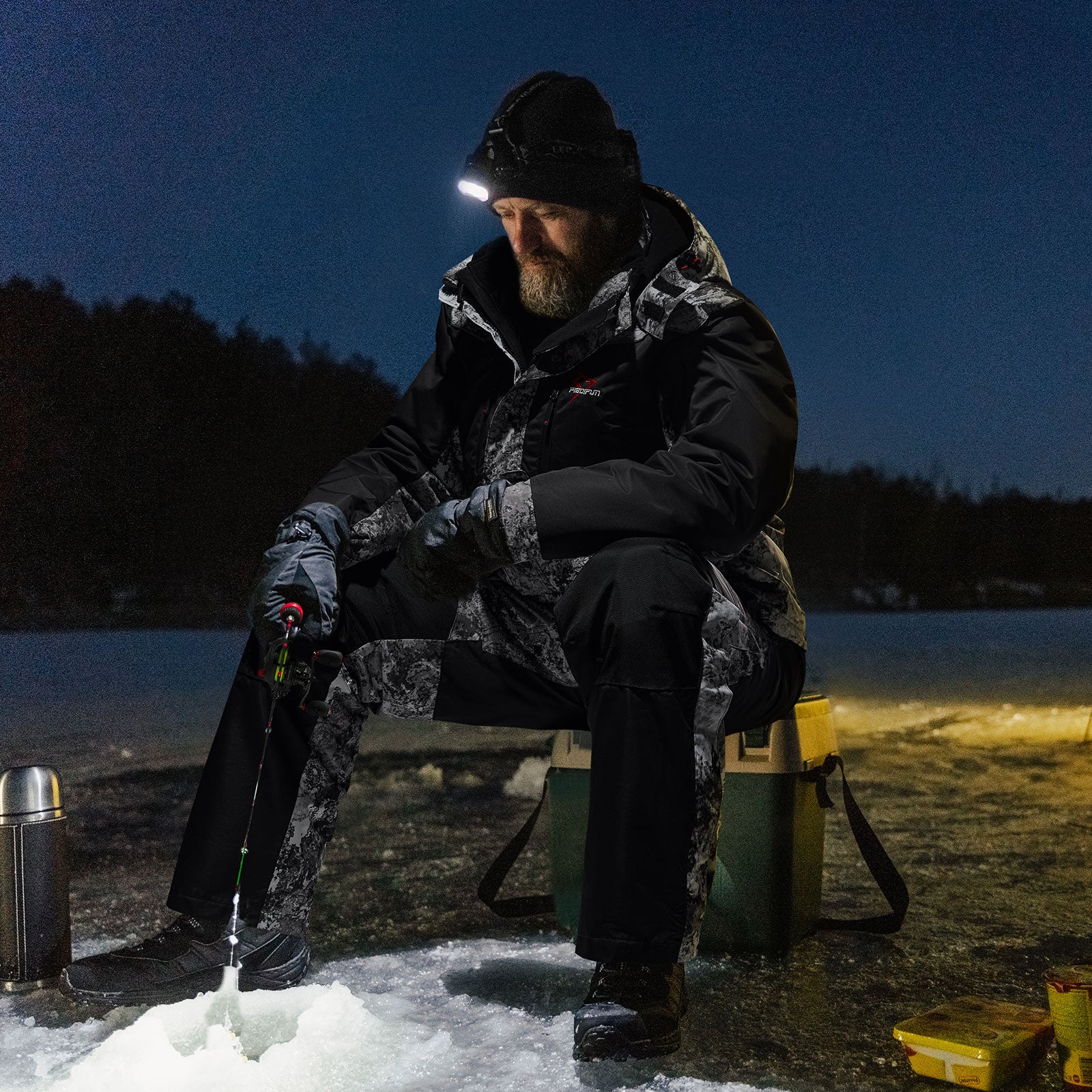 Piscifun Ice Fishing Suits, Insulated Jacket & Bibs Waterproof With Flotation Technology - Image 19