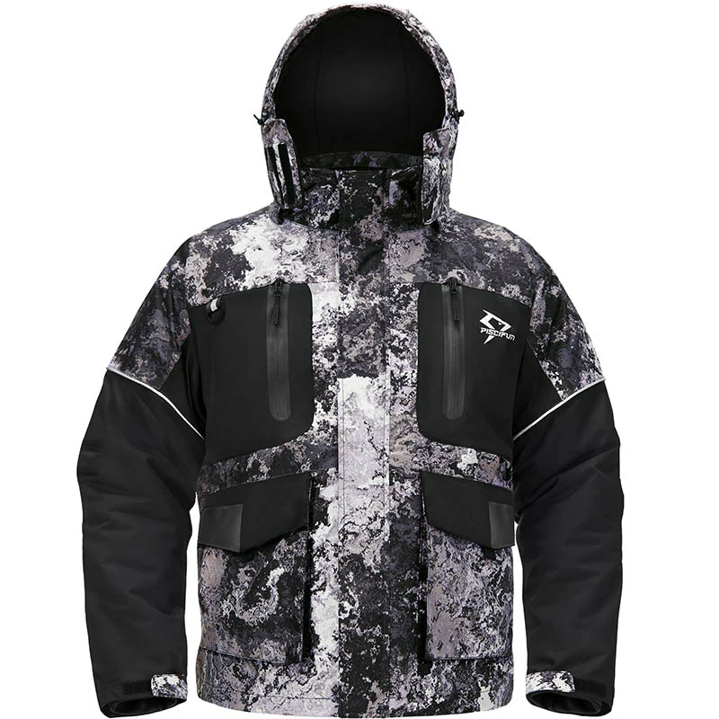 Piscifun Ice Fishing Suits, Insulated Jacket & Bibs Waterproof With Flotation Technology - Image 25