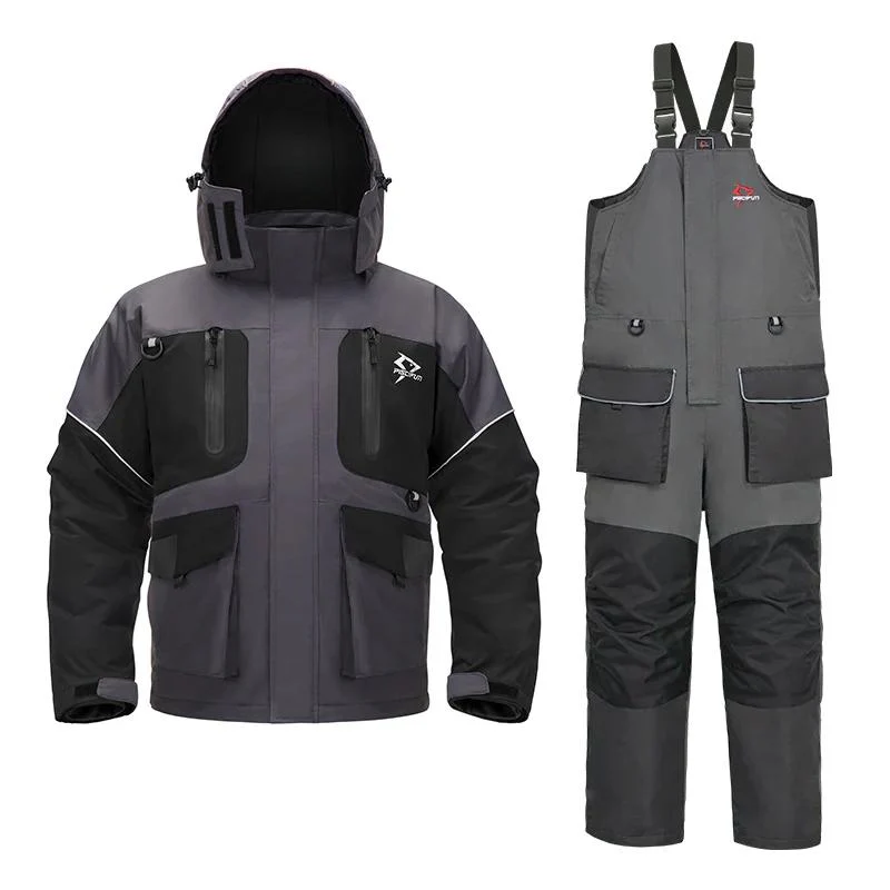 Piscifun Ice Fishing Suits, Insulated Jacket & Bibs Waterproof With Flotation Technology - Image 26