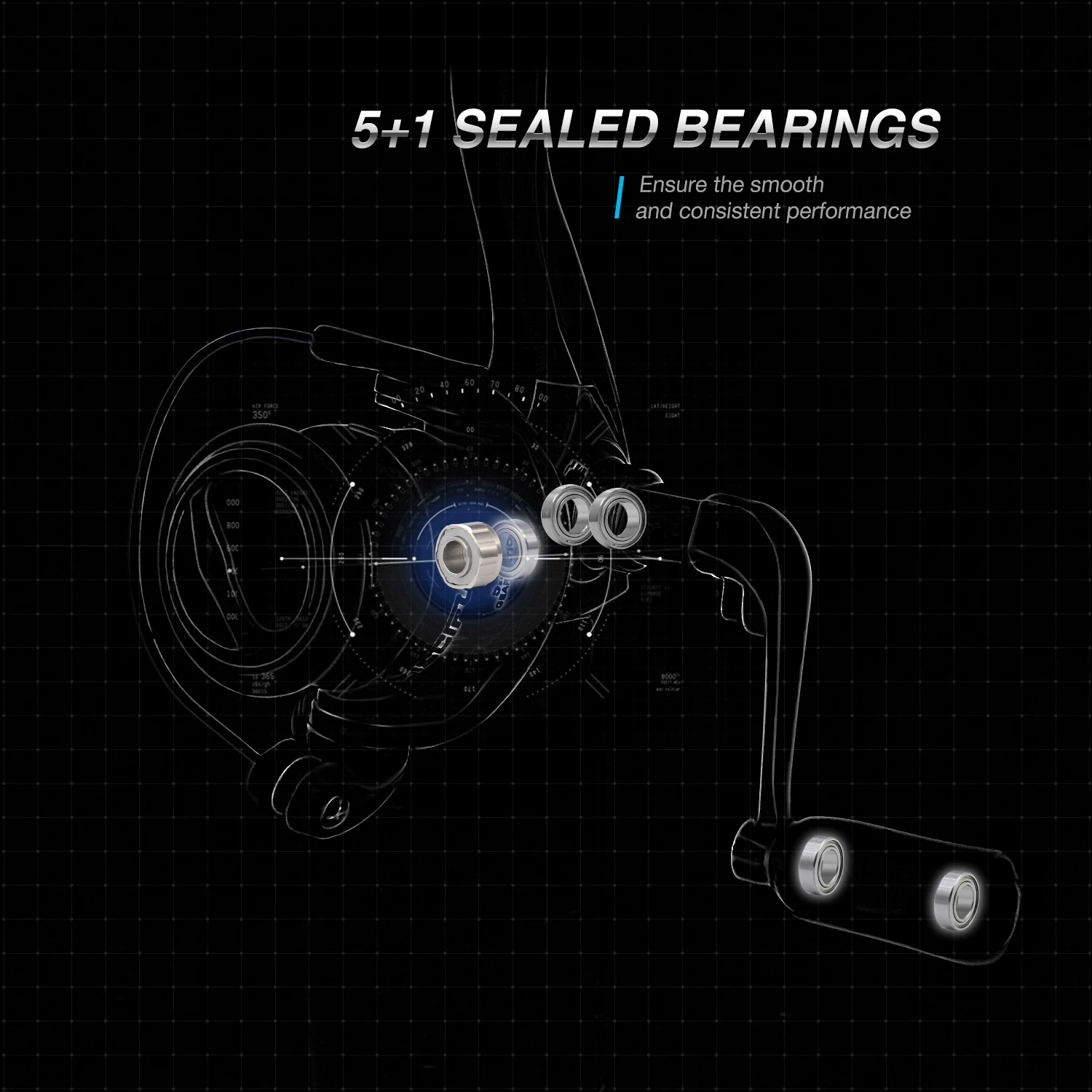 Piscifun® ICX 5 Ice Fishing Reel Quick Folding Handle - Image 5