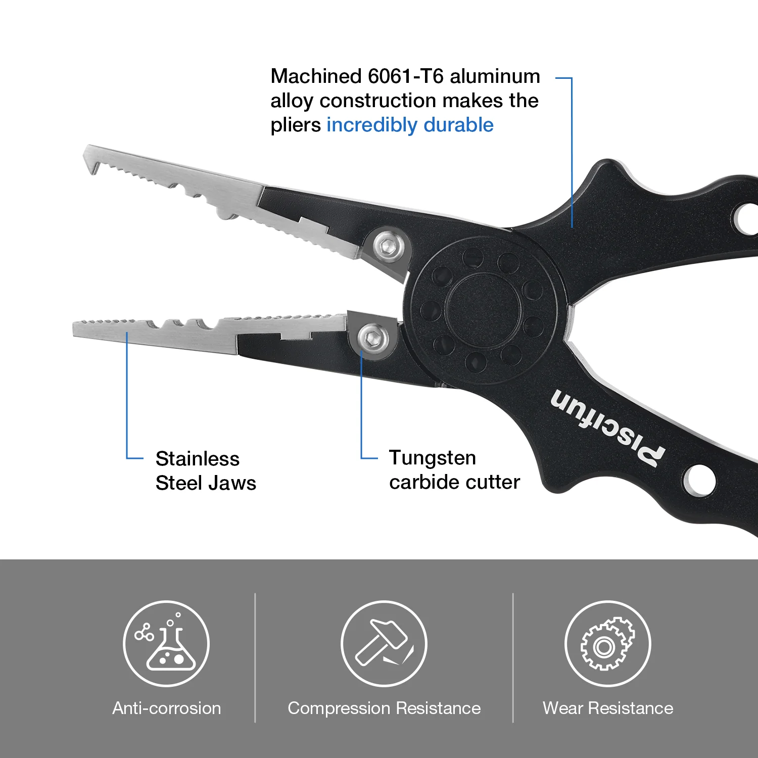 Flash Sale Piscifun® Ⅲ Aluminum Fishing Pliers - Image 3