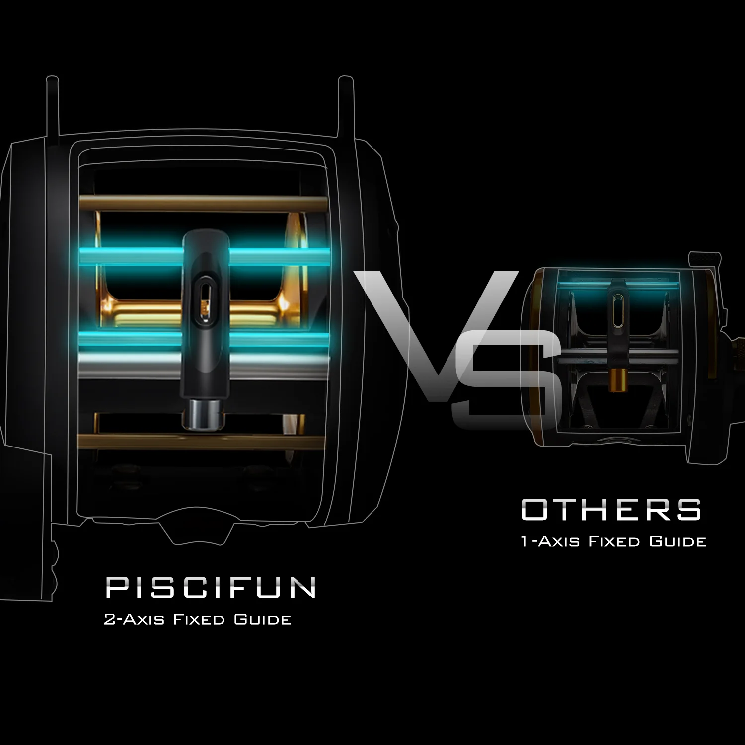 Piscifun® Salis X Trolling Reel Conventional Level Wind Reel - Image 4