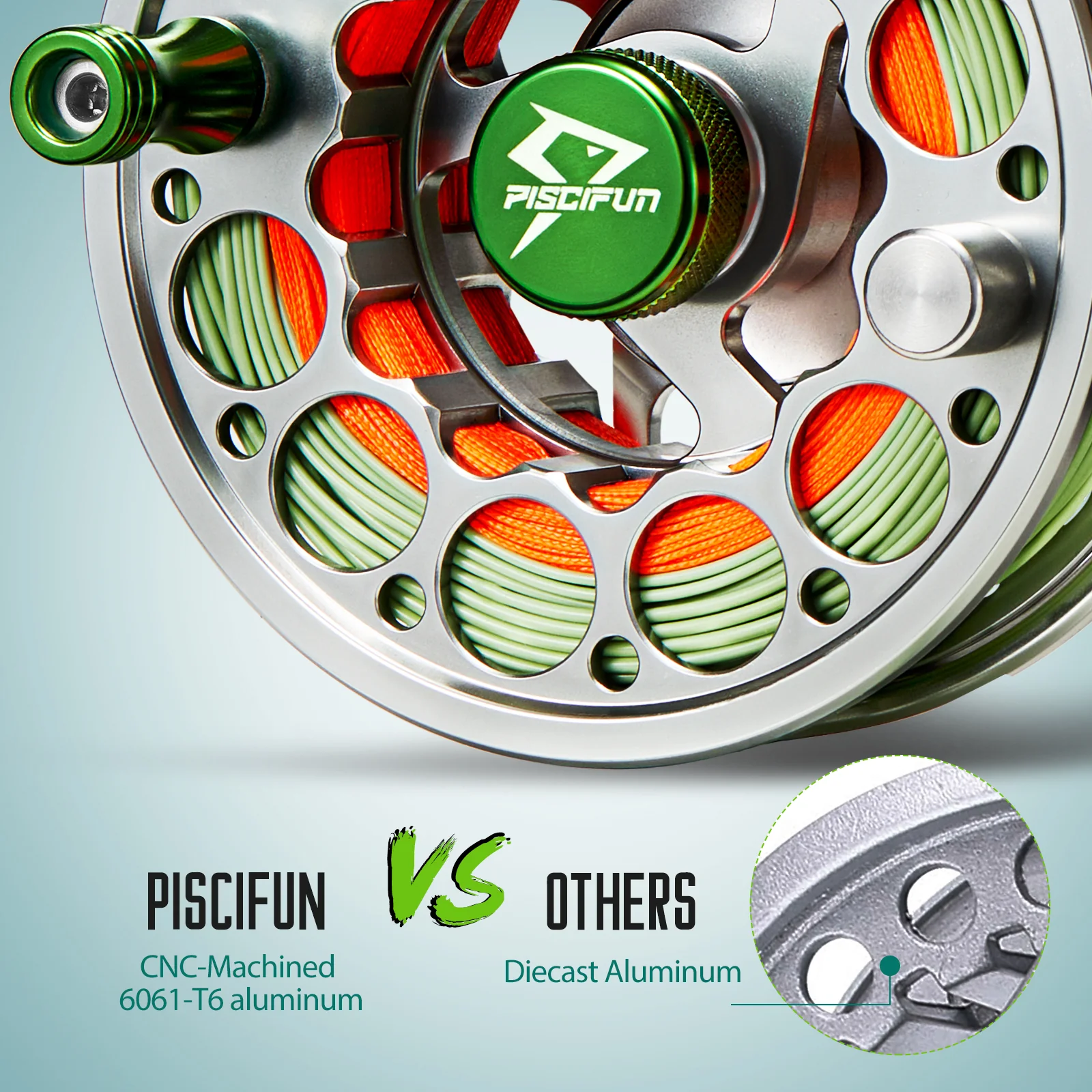 Piscifun Sword Fly Fishing Reel, CNC-Machined Aluminum Alloy Fly Reel - Image 3