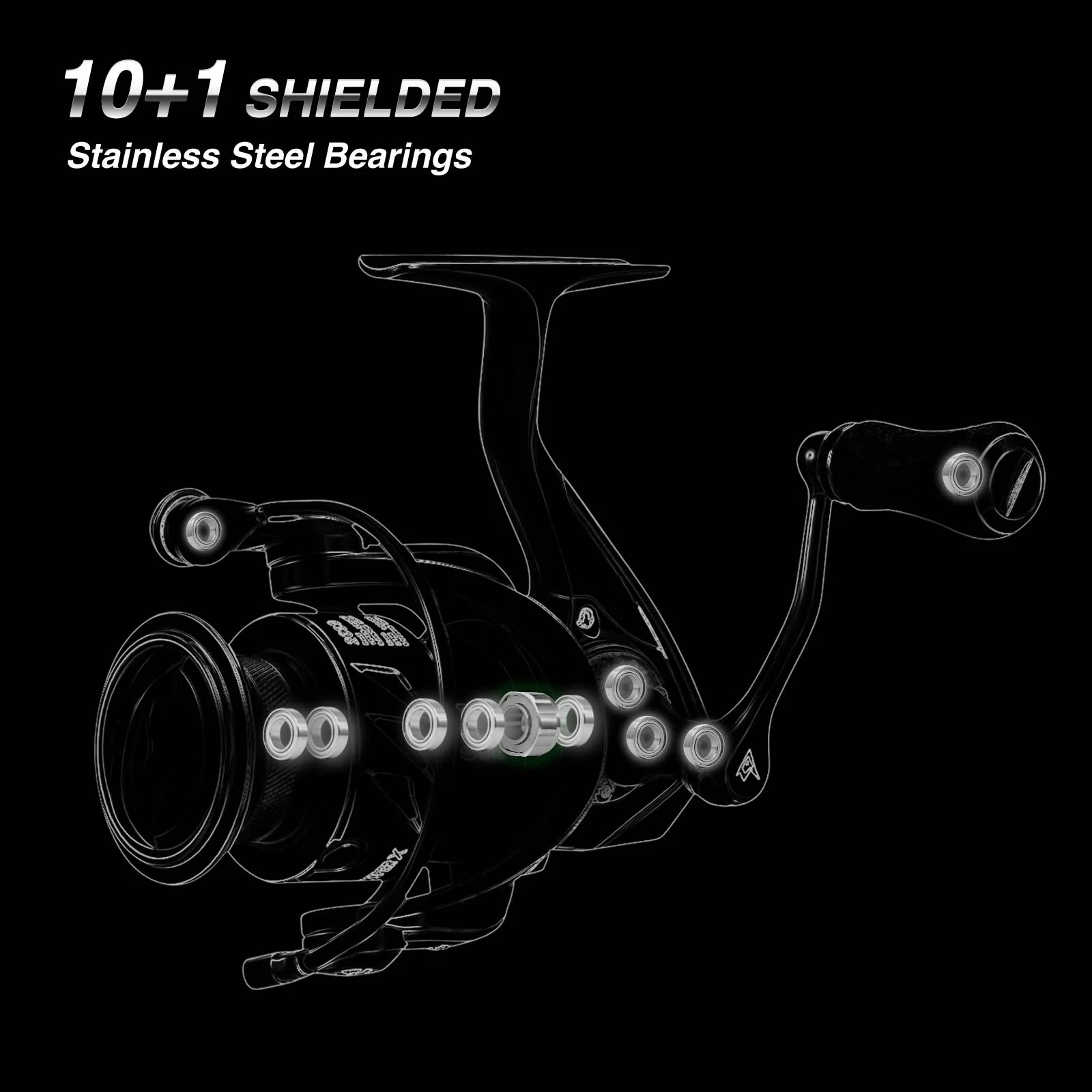 Piscifun® Viper X Spinning Reel High Speed Fishing Reel Size 500-5000 - Image 5