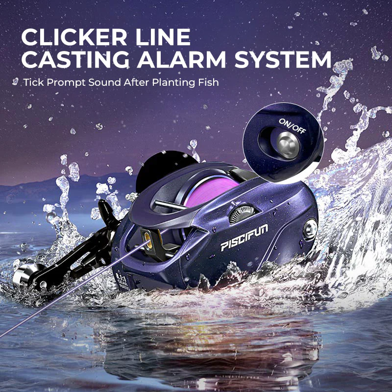 Wholesale Piscifun® 400 Model Saltwater  Freshwater Baitcasting Reel With Bait Clicker - Image 4