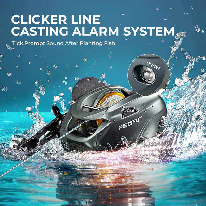 Piscifun® 400 Model Saltwater  Freshwater Baitcasting Reel With Bait Clicker - Image 12