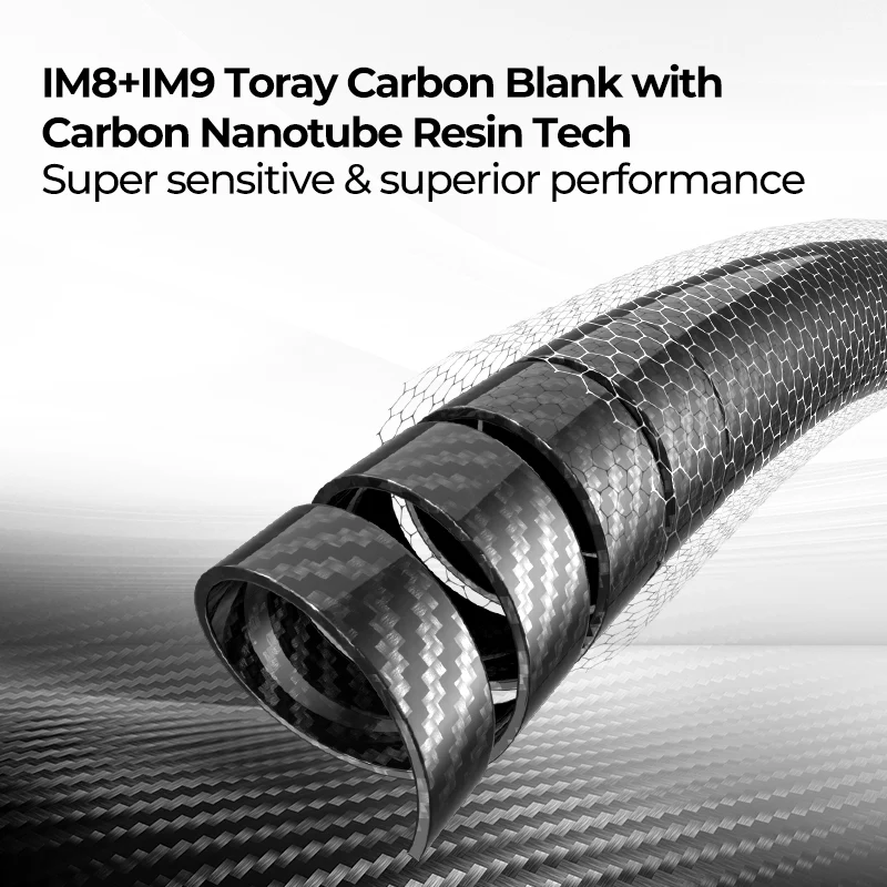 Piscifun® Carbon R1 The Lightest Carbon One Piece Spinning Rod Casting Rod - Image 11