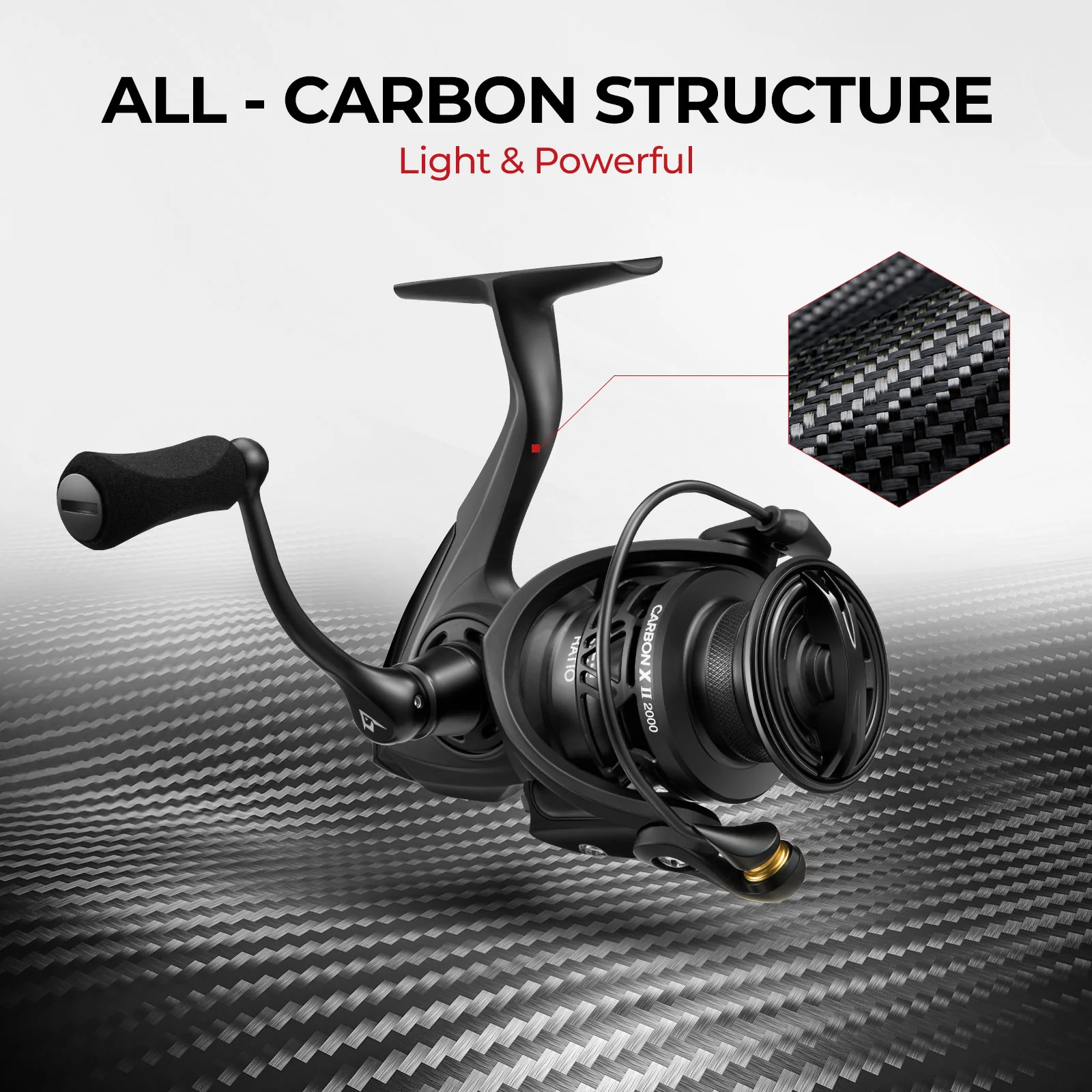 Piscifun®Carbon X II Spinning Reels Best Ultralight Spinning Fishing Reel - Image 4