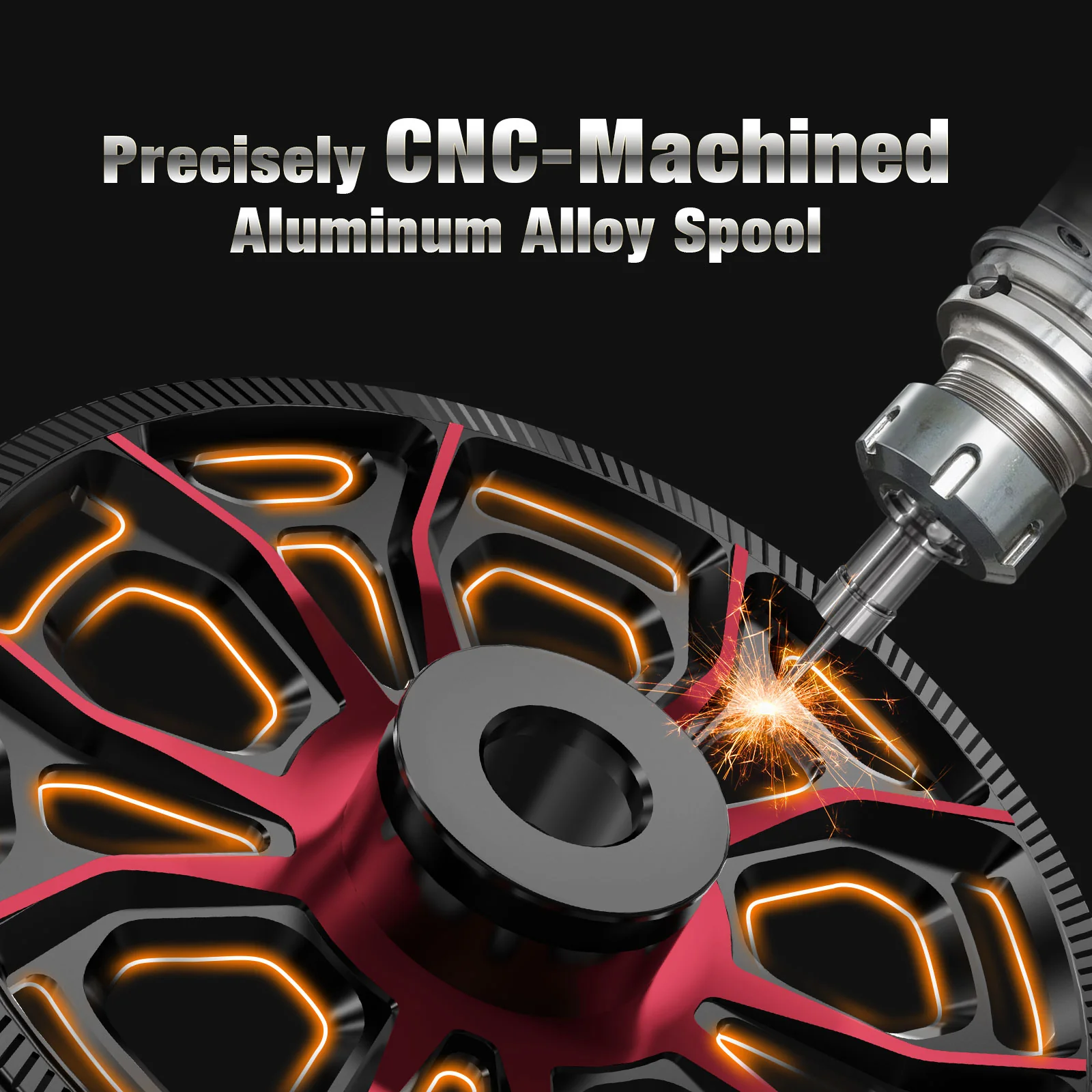 Piscifun® ICX Carbon Ice Fishing Reel, Structure Upgrade Magnetic Drop System Inline Ice Fishing Reel - Image 6