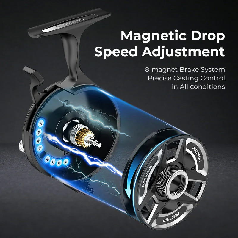 Wholesale Piscifun® ICX FrostⅡ Carbon Free Fall Ice Fishing Reel with Anti-Tangle Spool - Image 4