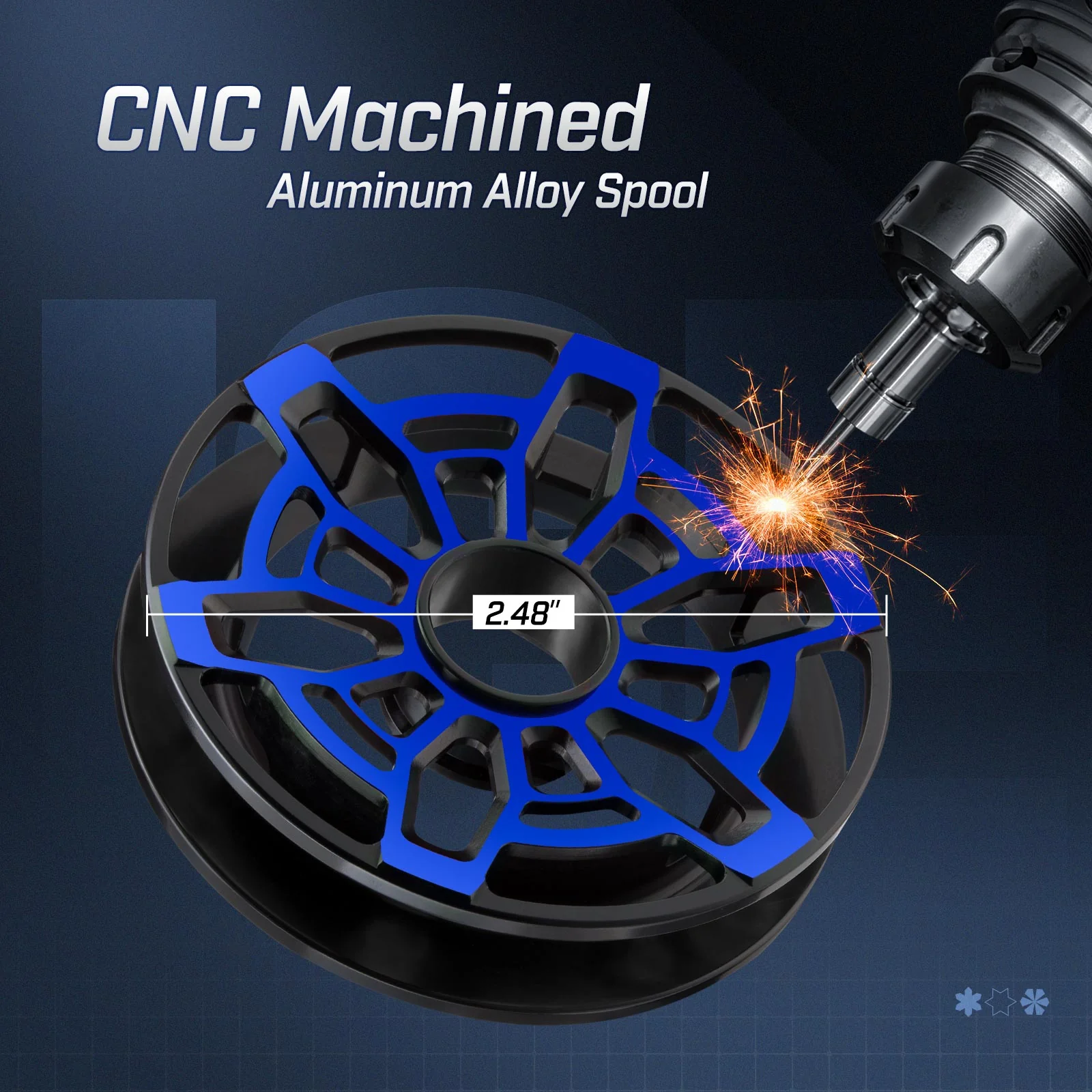 Piscifun ICX Frost Carbon Ice Fishing Reel, Magnetic Drop System,Large Spool Diameter - Image 5