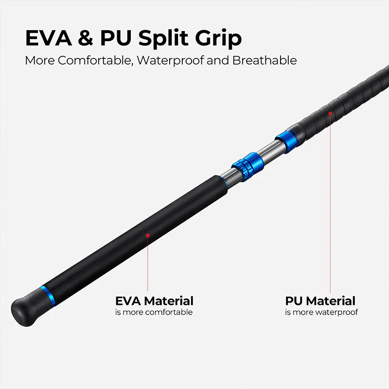 PISCIFUN® LED LumiCat II Catfish Rods , 2 Piece Casting Rods - Image 11