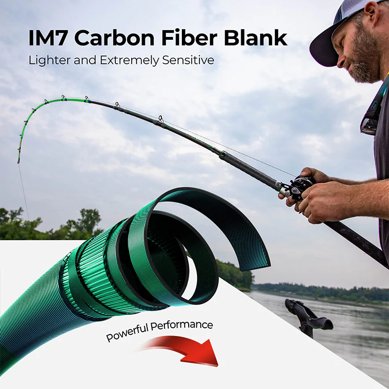 PISCIFUN® LED LumiCat II Catfish Rods , 2 Piece Casting Rods - Image 8