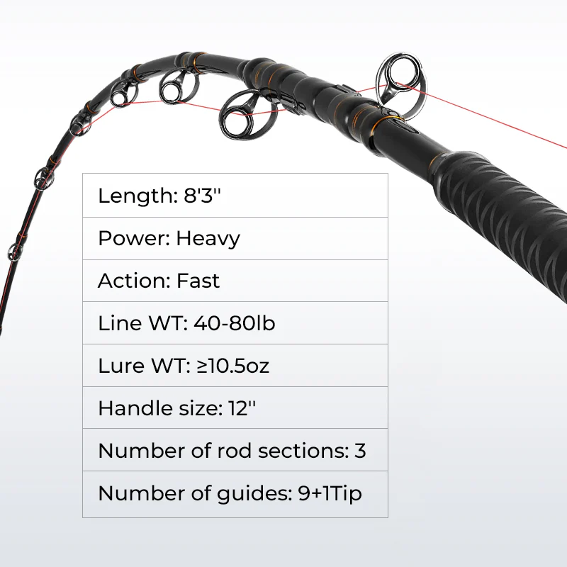 Piscifun® Saltflow High-Tech Rods For Offshore Saltwater Fishing - Image 9
